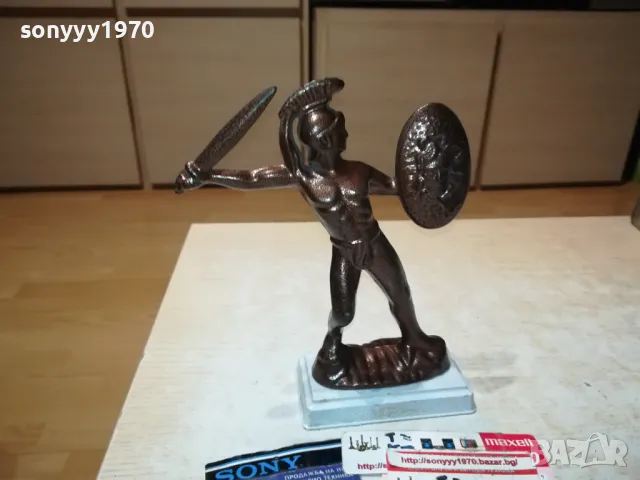 LEONIDAS-МЕТАЛНА ФИГУРА 22Х17Х6СМ-ВНОС SWISS 1201251912, снимка 12 - Антикварни и старинни предмети - 48654864