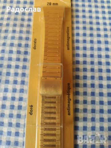 стара позлатена верижка за часовник , снимка 2 - Каишки за часовници - 53216771