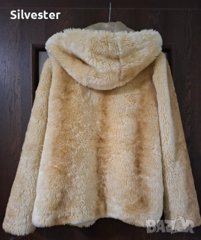 Дамски кожух от естествена кожа с качулка, размер М, снимка 8 - Палта, манта - 53032329