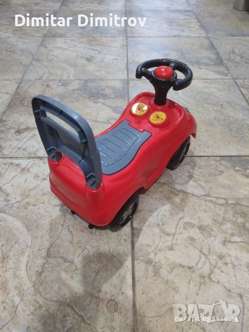 2 Детски коли за бутане с крачета + проходилка, снимка 4 - Детски велосипеди, триколки и коли - 51311387