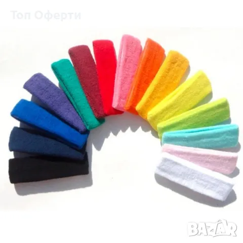 Ластична спортна лента за глава от дишаща материя, абсорбираща влага, снимка 3 - Спортна екипировка - 49145949