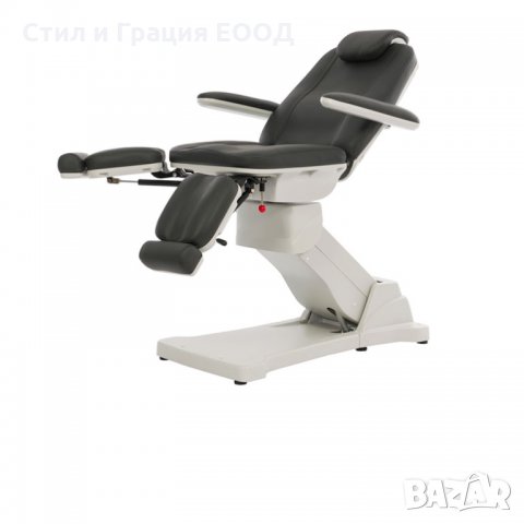 Стол за педикюр Plant (3 мотора) 168x56/81,5x54/128см - тъмно сив, снимка 3 - Педикюр и маникюр - 33446729