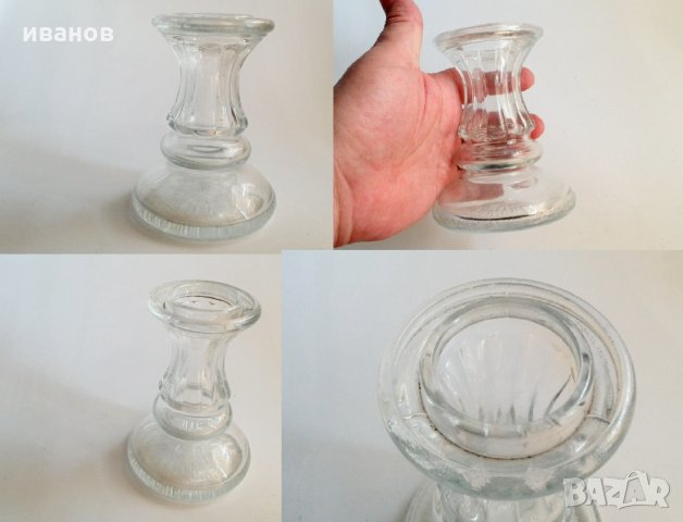 бутилка от  свещник-лампа, снимка 3 - Антикварни и старинни предмети - 33551406