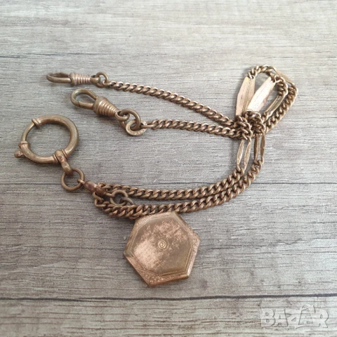 Кюстек за джобен часовник с двоен окачвач за часовника, снимка 7 - Антикварни и старинни предмети - 50586990