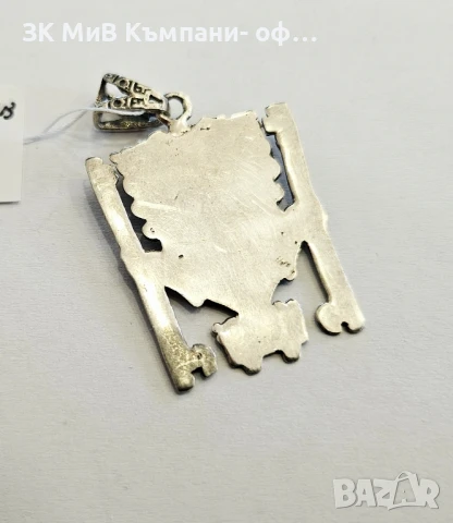 Сребърна висулка 6.66гр 02984-25, снимка 2 - Колиета, медальони, синджири - 50664423