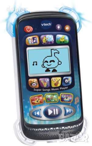 VTech Super Songs, интерактивен музикален плейър със слушалки за малки деца