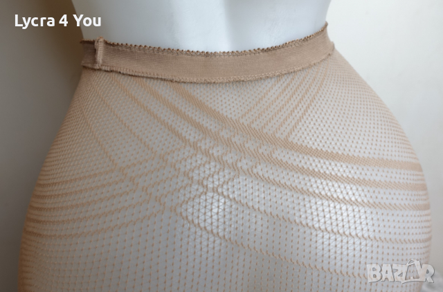 Minicci L размер чорапогащник в телесен цвят ситна мрежа, снимка 6 - Бельо - 36514218