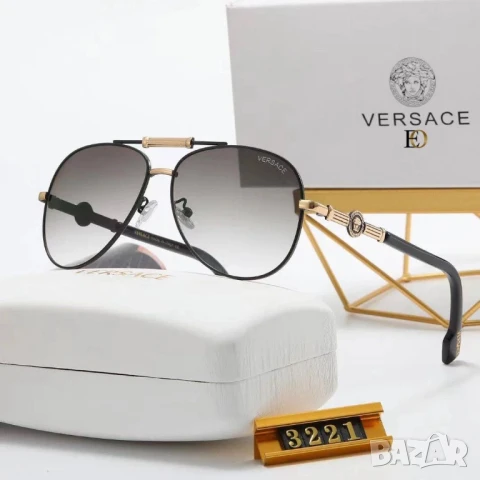 очила с калъф и кутия miu miu versace , снимка 5 - Слънчеви и диоптрични очила - 50574363