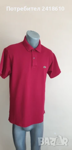 Lacoste Pique Cotton Classic Fit Mens Size 5 - L  ОРИГИНАЛ! Мъжка Тениска!, снимка 2 - Тениски - 50792782