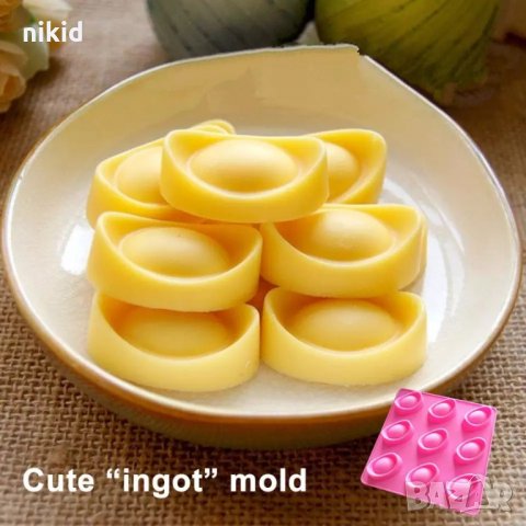 Пелмени лодки шапчици силиконов молд форма фондан шоколад гипс сладки тесто бонбони, снимка 3 - Форми - 33118010