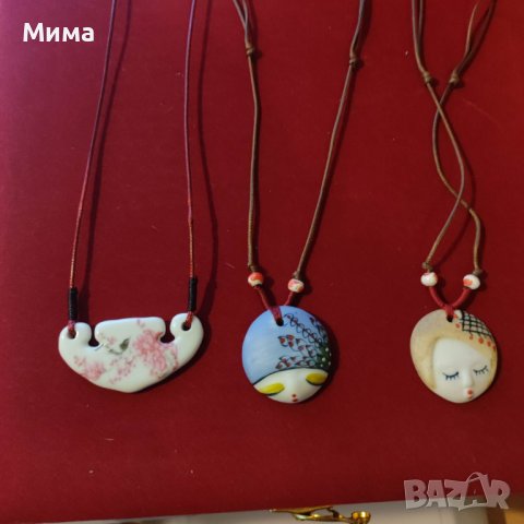 Порцеланови бижута, снимка 10 - Бижутерийни комплекти - 39794243