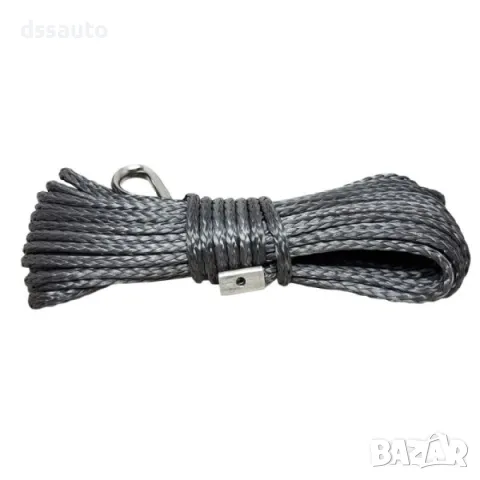 Синтетично въже за лебедка 5мм 15м 2,9т (6393 lbs) сив цвят