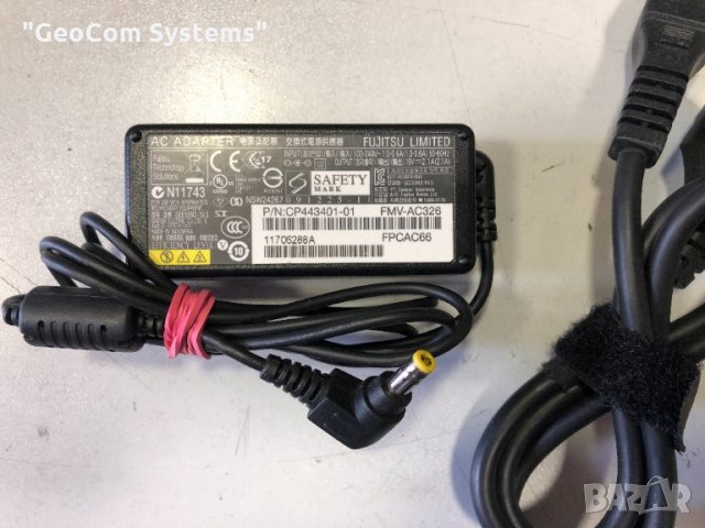 Fujitsu CP443401-01 оригинално зарядно (19V,2,1A,40W), снимка 2 - Кабели и адаптери - 32933070
