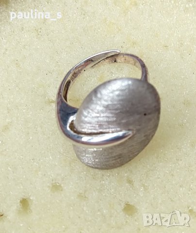 Масивен сребърен пръстен дизайнерска изработка проба 925 