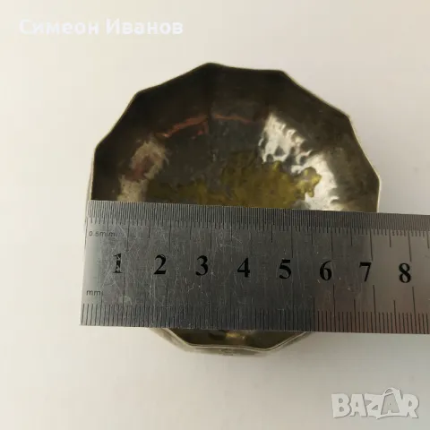 Интересна Посребрена Малка Купа B0125, снимка 7 - Антикварни и старинни предмети - 48693775
