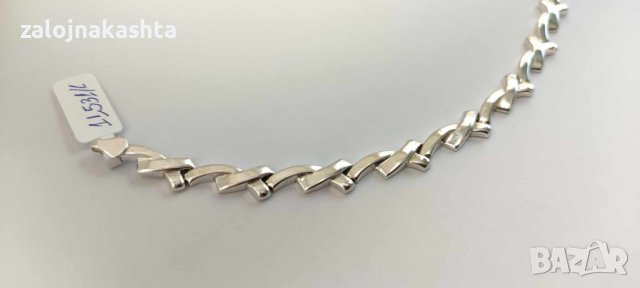 Сребърна гривна-7,60гр/925, снимка 2 - Гривни - 43862840