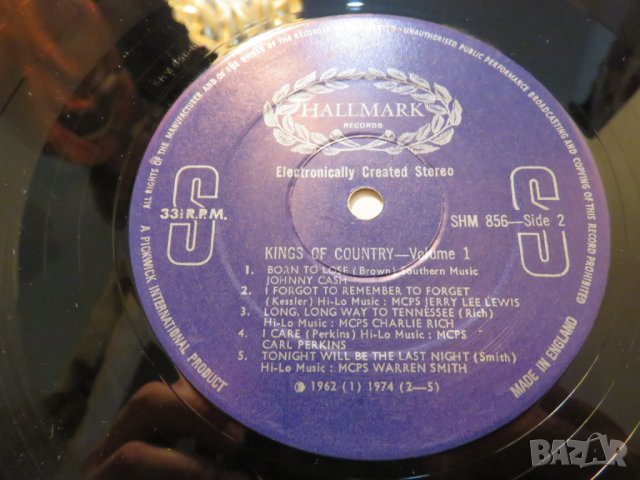 Грамофонна плоча - Кралете на  американската кънтри музиката - 1958, 1960,1961 година , снимка 5 - Грамофонни плочи - 26762573