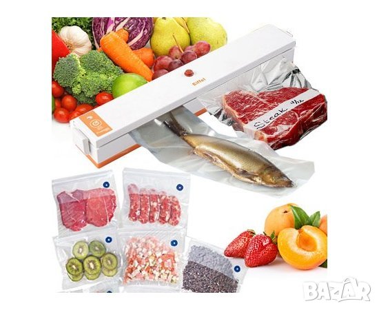 Хит продукт! Уред за вакуумиране и запечатване на храна Fresh Pack Pro + 10 плика, снимка 2 - Други - 36860014