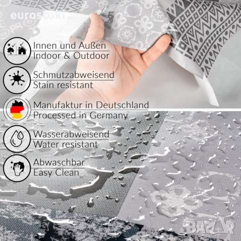 Покривка за маса от мушама, която може да се пере, 100 х 140см, правоъгълна, първокласен текстилен , снимка 2 - Покривки за маси - 52587663