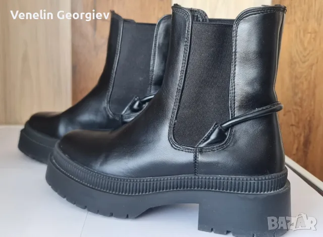 Дамски ежедневни боти ,,TENDENZ" черни с топъл хастар 36 номер., снимка 18 - Дамски боти - 48829790