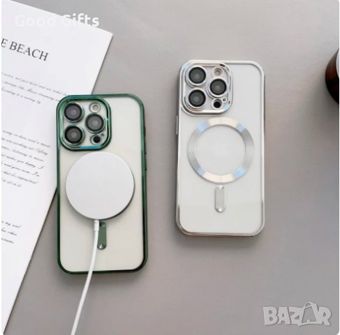 Луксозен кейс за iPhone 15 Pro с Magsafe, Различни цветове, снимка 8 - Калъфи, кейсове - 43032852