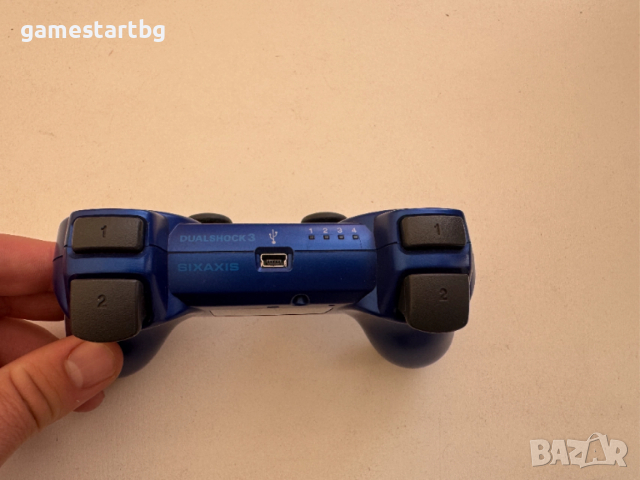 Оригинален безжичен контролер за PS3 Dualshock 3 - Blue, снимка 3 - Аксесоари - 52615458