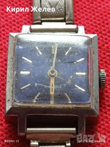 Стар ръчен часовник дамски Заря СССР 17 камъка за КОЛЕКЦИЯ ДЕКОРАЦИЯ 48056, снимка 4 - Антикварни и старинни предмети - 50107491