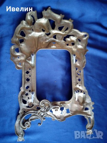 стара рамка за снимка от бронз, снимка 5 - Антикварни и старинни предмети - 32569757