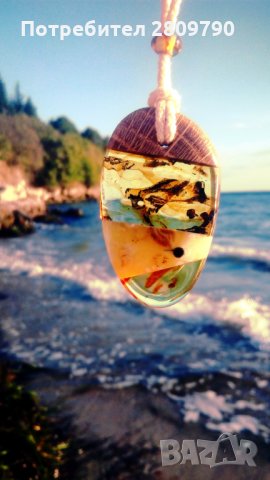 Приказна висулка от естествен балтийски кехлибар / Fabulous Pendant made of Natural Baltic Amber, снимка 17 - Колиета, медальони, синджири - 33332781