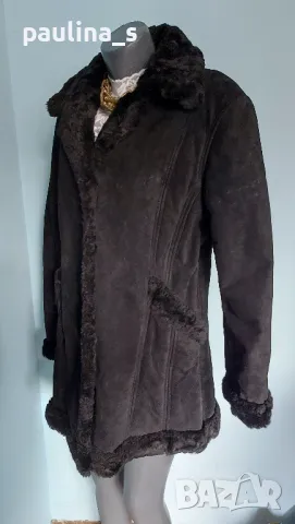 "Steve Madden" / Естествен велур / Дамски кожух / 44 EU , снимка 4 - Палта, манта - 48877475