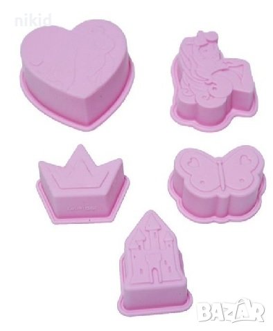 Принцеса Аврора замък пеперуда корона силиконов молд форми форма фондан тесто шоколад бонбон гипс, снимка 2 - Форми - 37611720