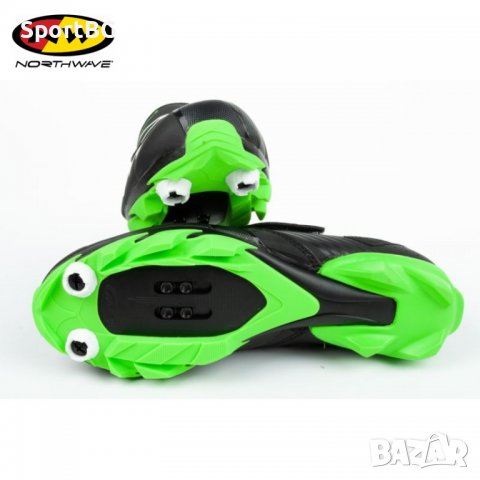 Детски 0бувки за колоездене Northwave HAMMER JUNIOR MATT BLACK - ELECTRIC GREEN / Номер 31, 32, 33, снимка 1 - Спортна екипировка - 37128759