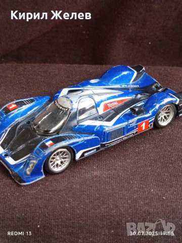 Спортен модел метална количка PEUGEOT 908 рядка за КОЛЕКЦИЯ ДЕКОРАЦИЯ 20297, снимка 3 - Колекции - 51196295