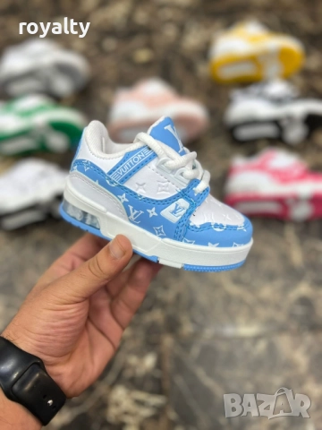 Louis Vuitton Детски Маратонки Синьо и Бяло 