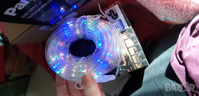 Соларни LED лампички в маркуч за навън, Цветни или бели, 7м и 8,9м - нови!, снимка 3 - Лед осветление - 20207638