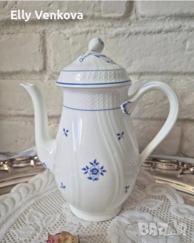 Сервиз за чай Heinrich Villeroy & Boch от фин костен порцелан, снимка 5 - Сервизи - 52888135