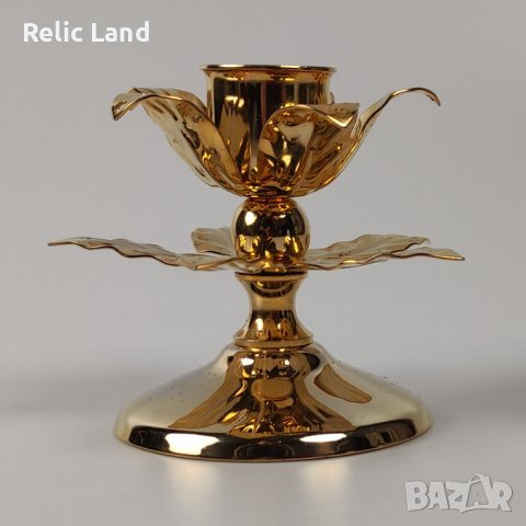 Малък свещник с 24k позлата