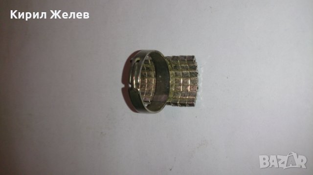Сребрист дамски пръстен с бляскави кристали -12631, снимка 3 - Други - 28866826
