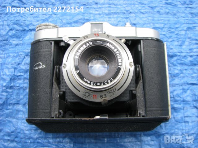 Фотоапарат с мех, снимка 2 - Антикварни и старинни предмети - 28527676