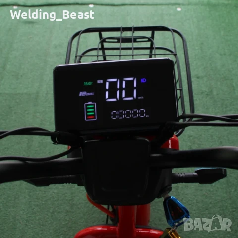 Електрическо колело-мотопед SG Super Crown 750W / 48V / 15Ah - Red, снимка 6 - Мотоциклети и мототехника - 51284473