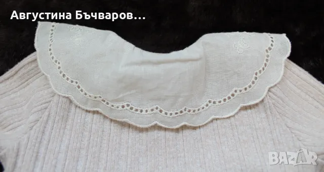 Рокля с яка (рязана бродерия) LC Waikiki, 9-12м., снимка 6 - Бебешки рокли - 50132750