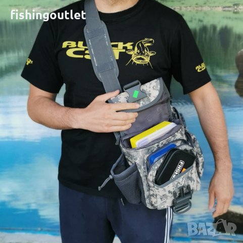 Топ модел риболовна чанта за спининг с 8 джоба, снимка 6 - Такъми - 33010338