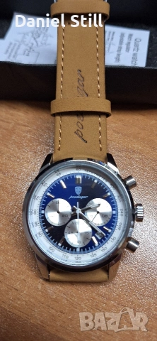 POEDAGAR Високо качество Мъжки Луксозен Хронограф Светещ Циферблат, снимка 3 - Мъжки - 49886788