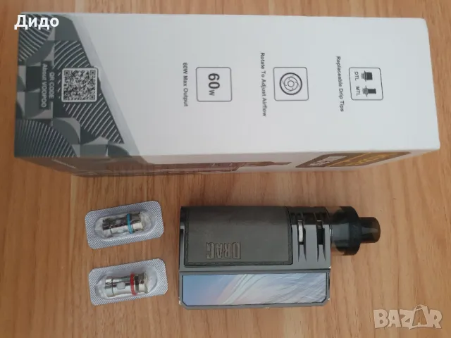 Вейп Voopoo Drag E60 Pod Kit 2550mAh 4.5ml, снимка 5 - Вейп без пълнители - 48417969