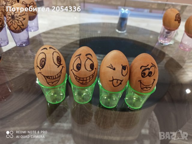 Дървени яйца - ръчно пирографирани, снимка 9 - Дърводелски услуги - 32255813