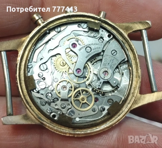 Швейцарски хронограф , снимка 2 - Антикварни и старинни предмети - 53577699