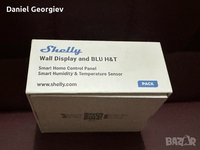 Контролен панел Shelly wall Display and BLU H&T за умен дом ЧИСТО НОВ, снимка 6 - Друга електроника - 52840448