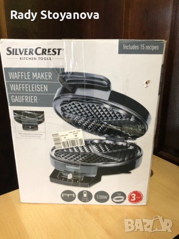 SILVER CREST WAFFLE MAKER, снимка 4 - Други - 39336070