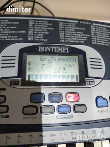 Синтезатор BONTEMPI PM 746 - 180 лв.🎵🎵🎵, снимка 8 - Синтезатори - 52562023