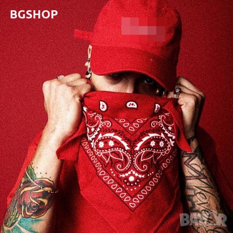 Бандана - Хип Хоп шал - Червен